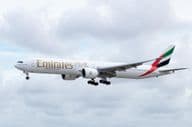 An Emirates Boeing 777-31HER aircraft