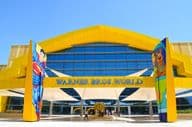 Main entrance of Warner Bros World indoor amusement park in Abu Dhabi