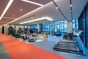 A gym and fitness equipment