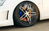 A burning disc brake