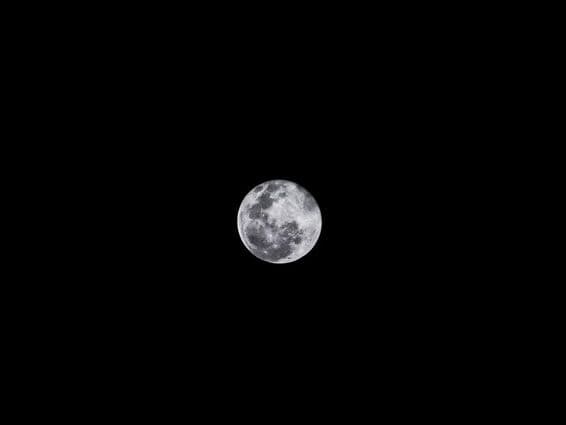 Micro full moon in the sky