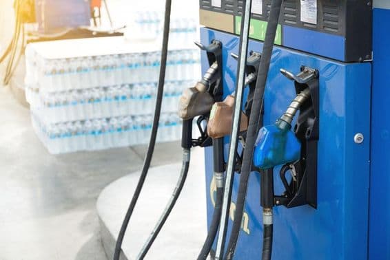 Gas station prepared for travelers to refuel