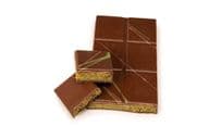Chocolate with pistachio filling